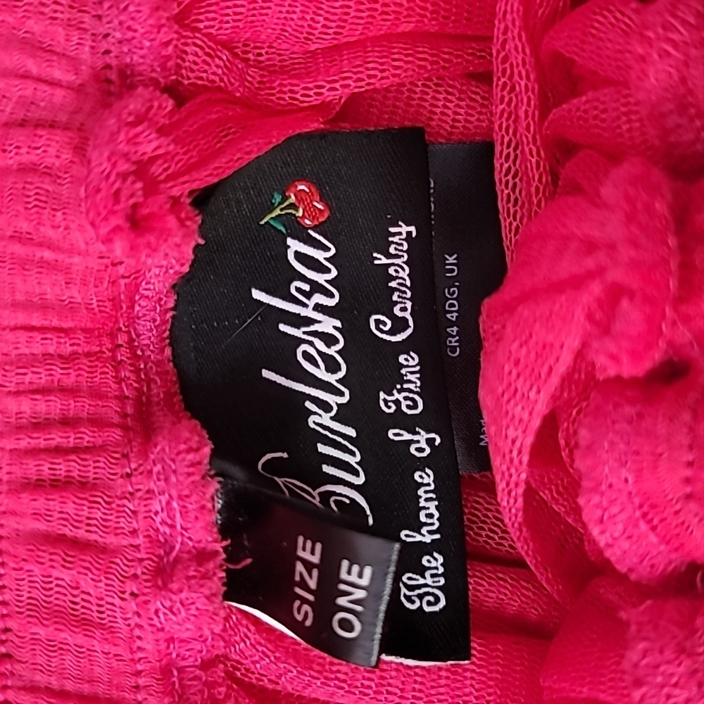 Burleska brand pink tulle skirt tiered size one? - Picture 6 of 11